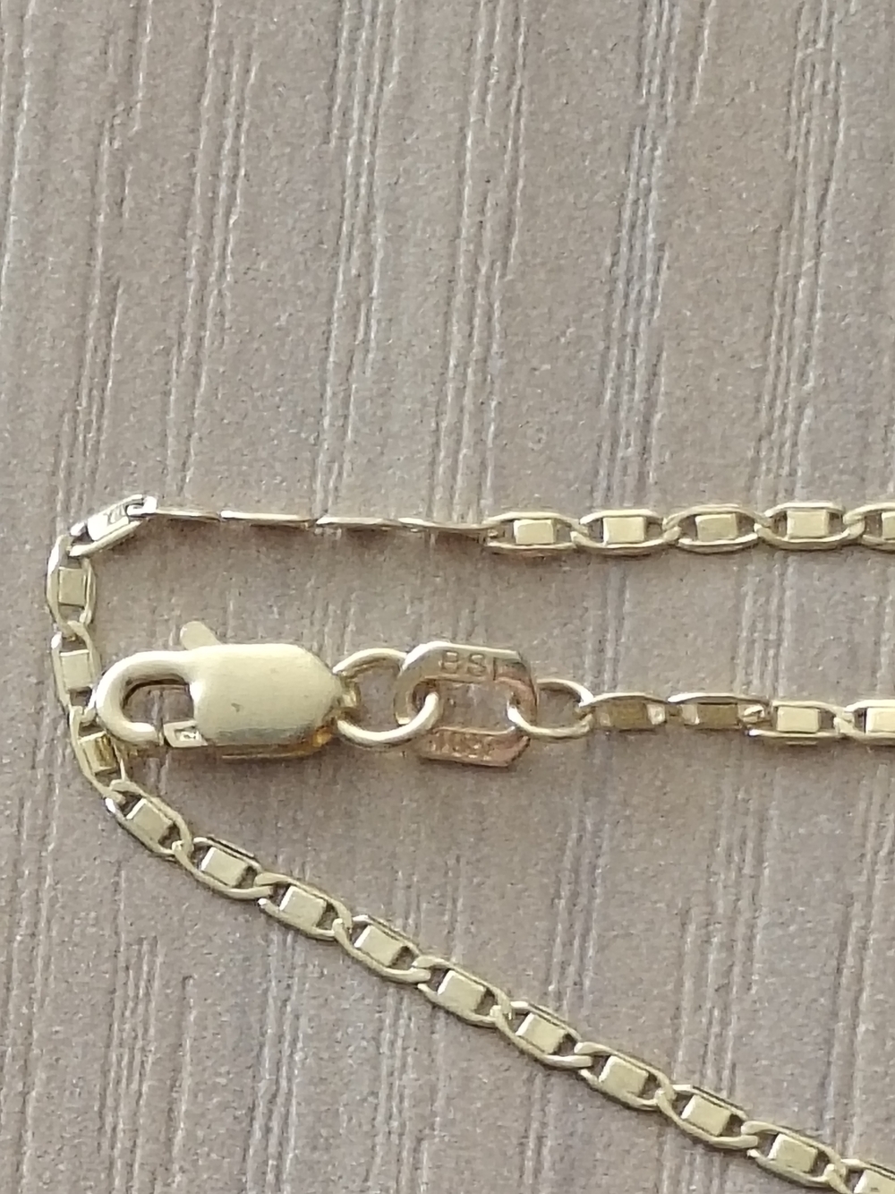 10k Solid Gold 7in Mariner Chain Bracelet/Anklet